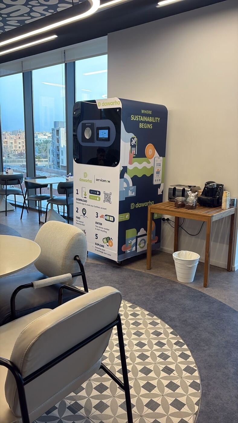 A Dawarha machine in the ServiceNow office lounge